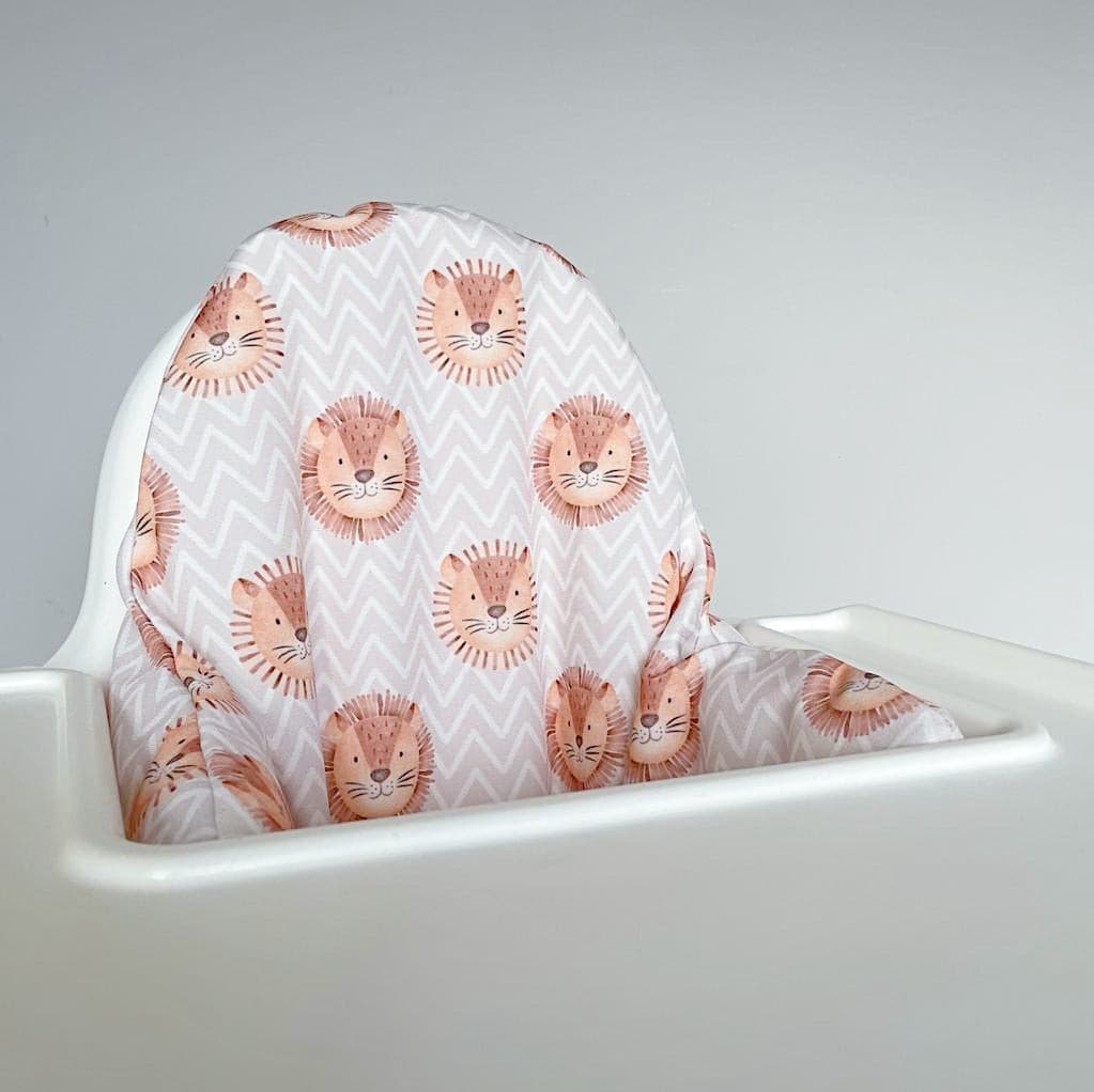 IKEA Highchair Cushion Cover - Leo Lion Print | Bobbin and Bumble.