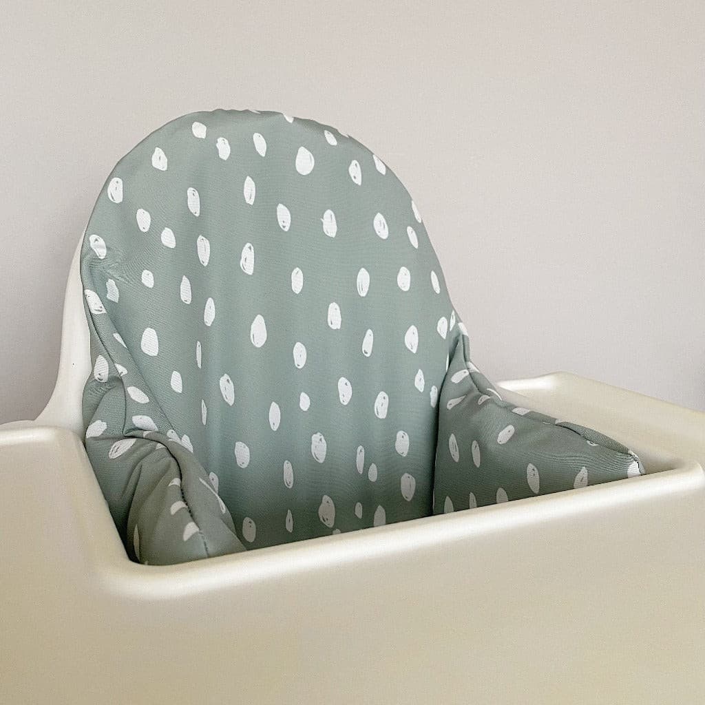 IKEA Highchair Cushion Cover - Sage Spots | Bobbin and Bumble.