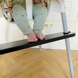 Black Wooden - IKEA Highchair Footrest | Bobbin and Bumble.