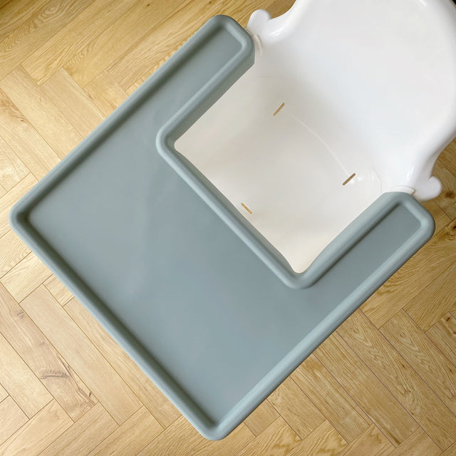 IKEA High chair Silicone Full Wrap Tray Placemat - Sage | Bobbin and Bumble.