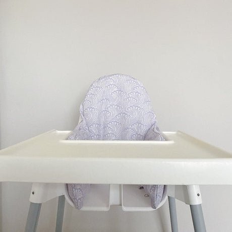 IKEA Highchair Cushion Cover - Blue Ocean Waves Print | Bobbin and Bumble.