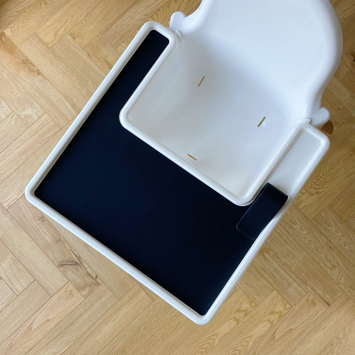 IKEA High Chair Silicone Tray Insert - Black | Bobbin and Bumble.