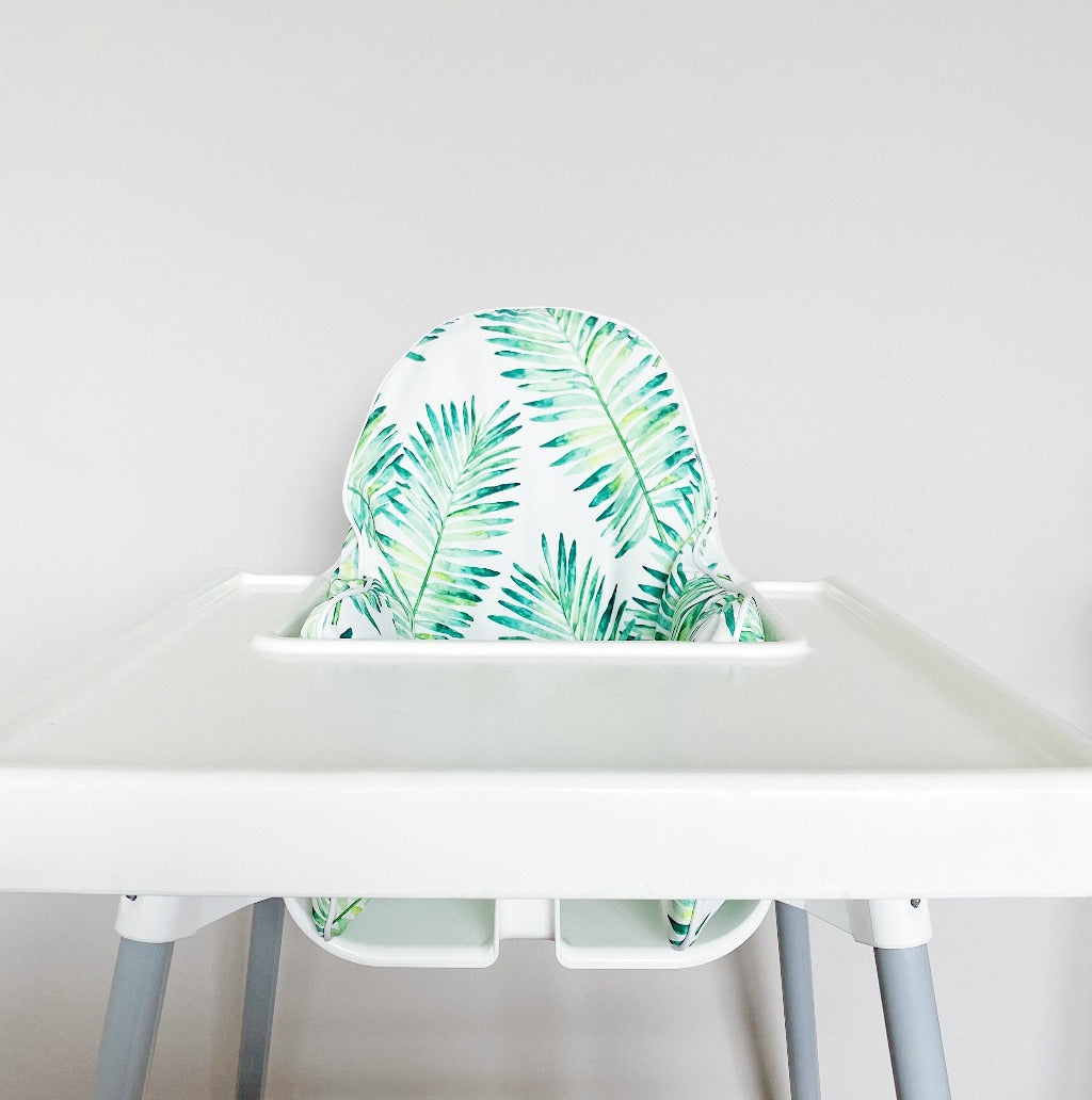 IKEA Antilop Highchair Cushion Cover - Botanical Leaf Print | Bobbin and Bumble.