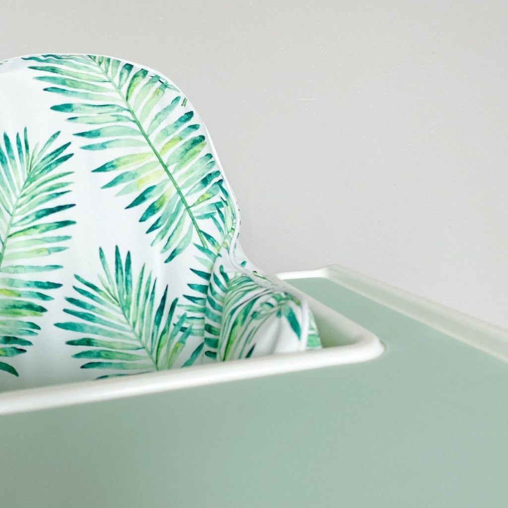 IKEA Antilop Highchair Cushion Cover - Botanical Leaf Print | Bobbin and Bumble.