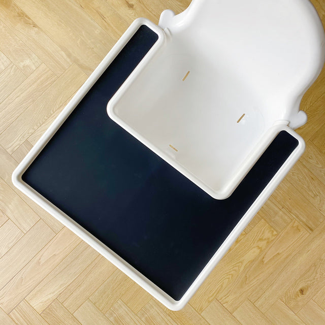 IKEA High Chair Silicone Tray Insert - Black | Bobbin and Bumble.