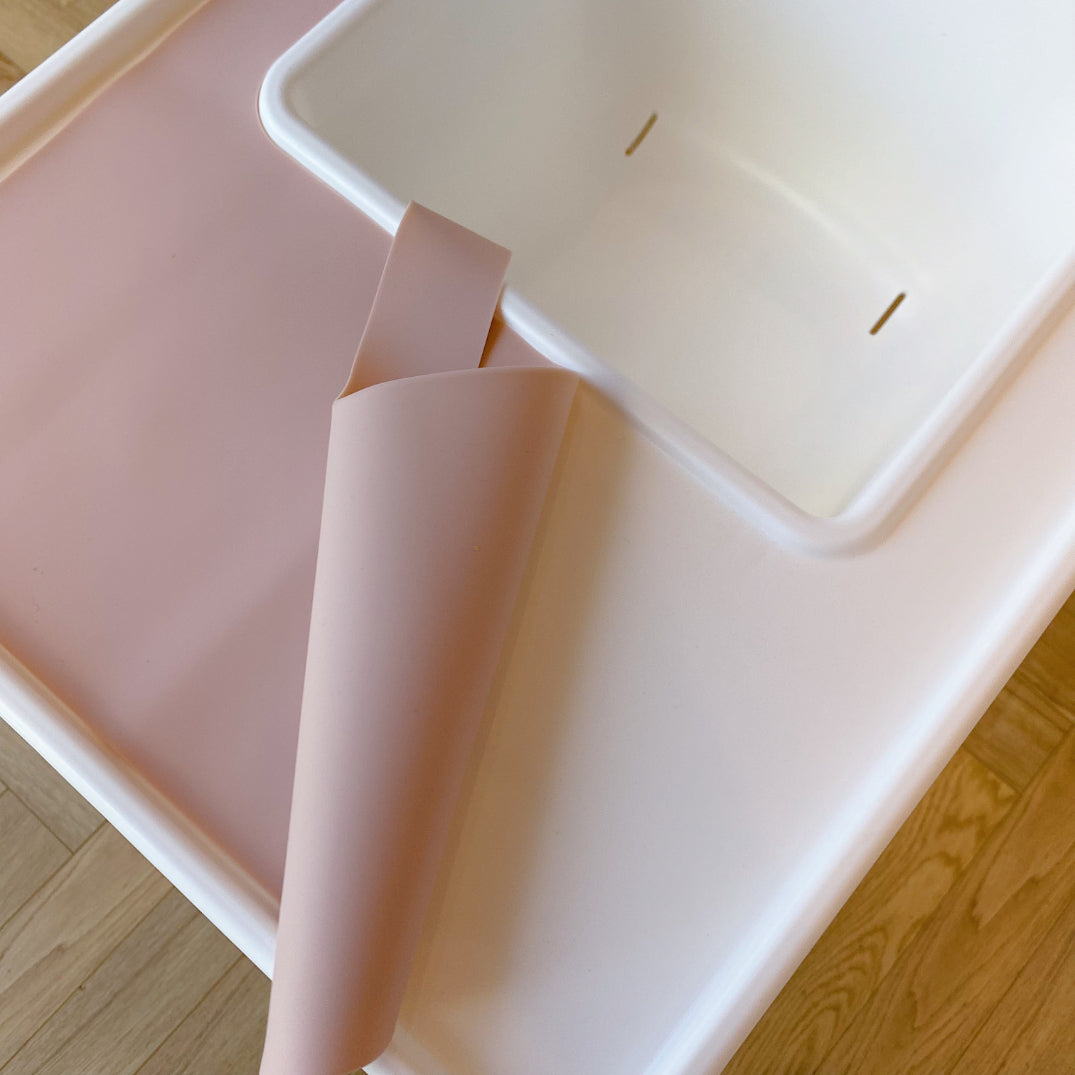 IKEA High chair Silicone Tray Insert - Light Pink | Bobbin and Bumble.