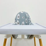 IKEA Highchair Cushion Cover - Milk Cow Print | Bobbin and Bumble.