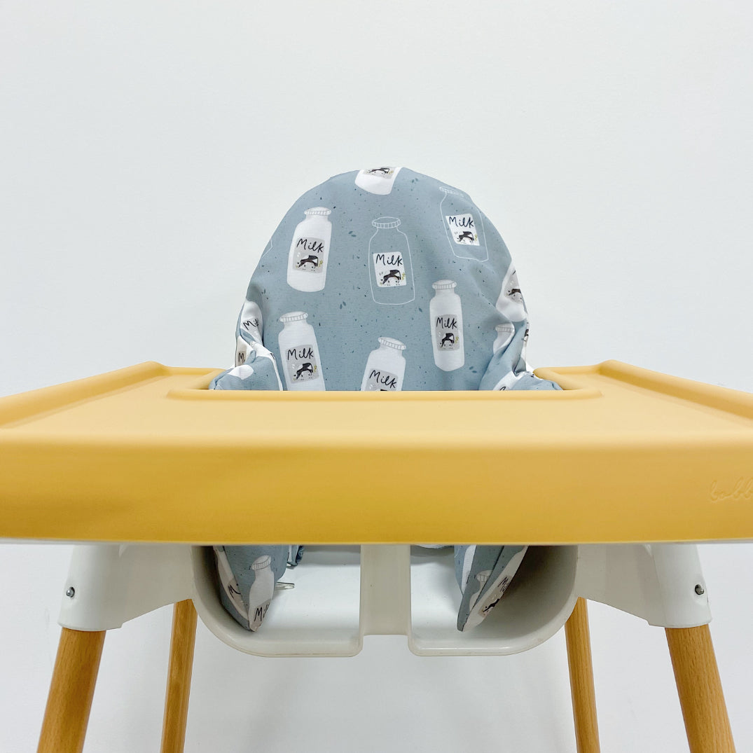 IKEA Highchair Cushion Cover - Milk Cow Print | Bobbin and Bumble.