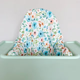 IKEA High Chair Cushion Cover - Blue Floral Print | Bobbin and Bumble.