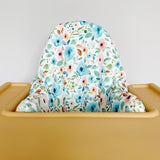 IKEA High Chair Cushion Cover - Blue Floral Print | Bobbin and Bumble.