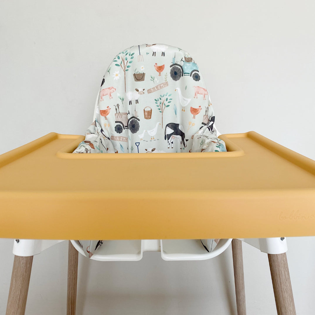 IKEA Highchair Cushion Cover - Farm Animals Print | Bobbin and Bumble.