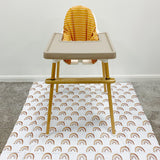 IKEA Highchair Cushion Cover - Mustard Stripes | Bobbin and Bumble.