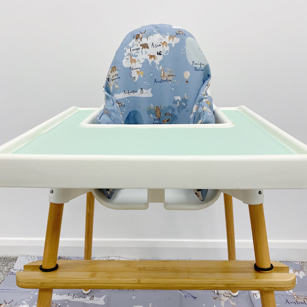 IKEA High Chair Cushion Cover - One World Print | Bobbin and Bumble.