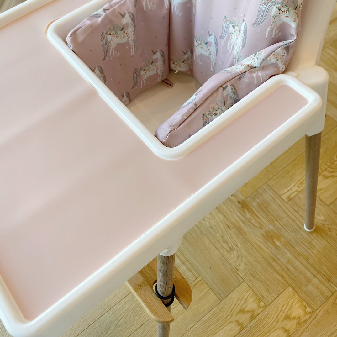 IKEA High chair Silicone Tray Insert - Light Pink | Bobbin and Bumble.