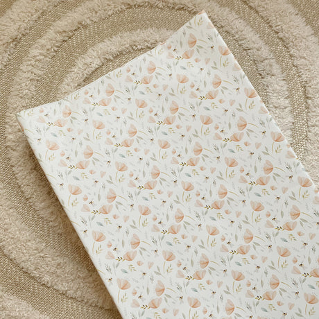 Anti-Roll Wedge Changing Mat - Bee Garden Print | Bobbin and Bumble.