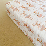 CLEARANCE: Dottie Mouse Baby Cot Bed Sheet – Limited Stock | Bobbin and Bumble.