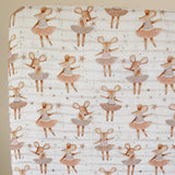 CLEARANCE: Dottie Mouse Baby Cot Bed Sheet – Limited Stock | Bobbin and Bumble.