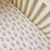 CLEARANCE: Dottie Mouse Baby Cot Bed Sheet – Limited Stock | Bobbin and Bumble.