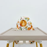 Halloween IKEA High Chair Cushion Cover - Fall Floral Pumpkins Print | Bobbin and Bumble.