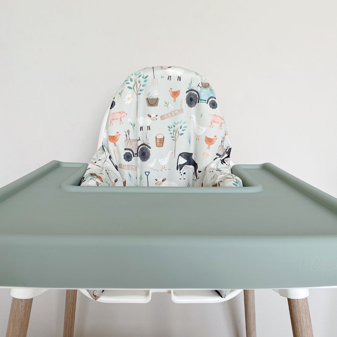 IKEA Highchair Cushion Cover - Farm Animals Print | Bobbin and Bumble.