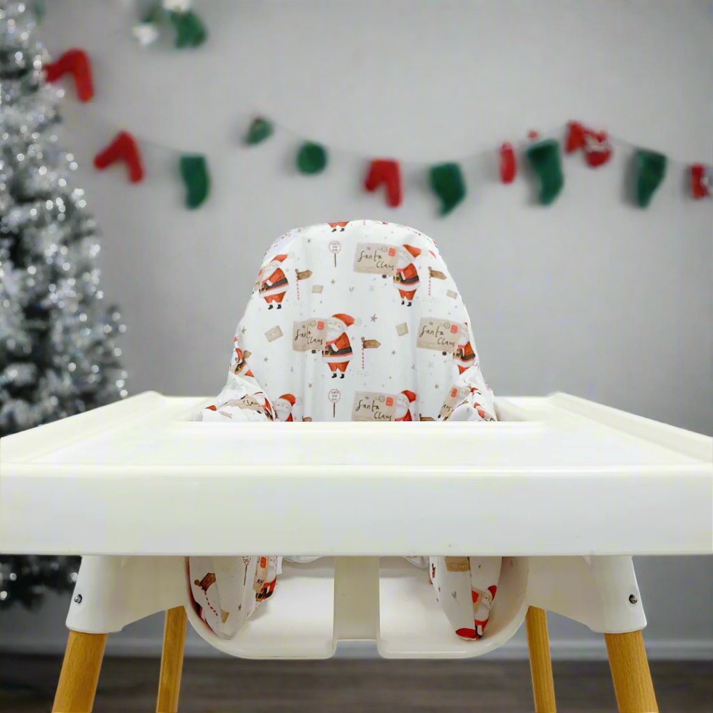 Christmas IKEA High Chair Cushion Cover - A Letter to Santa Print | Bobbin and Bumble.