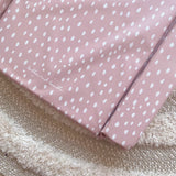 Deluxe Baby Changing Mat - Dusky Pink Spots Print | Bobbin and Bumble.