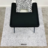 Splash mat - Monochrome Spotty Polka Dot | Bobbin and Bumble.