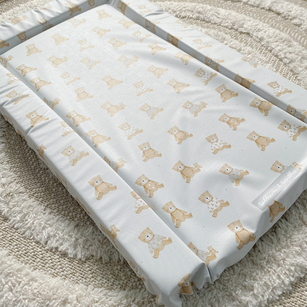 Deluxe Baby Changing Mat - Teddy Bear Print | Bobbin and Bumble.