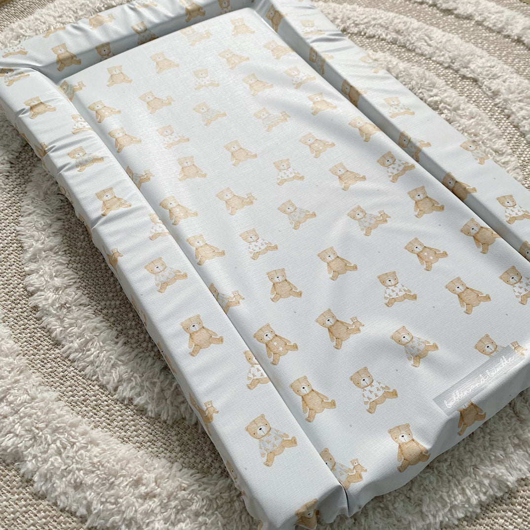 Deluxe Baby Changing Mat - Teddy Bear Print | Bobbin and Bumble.