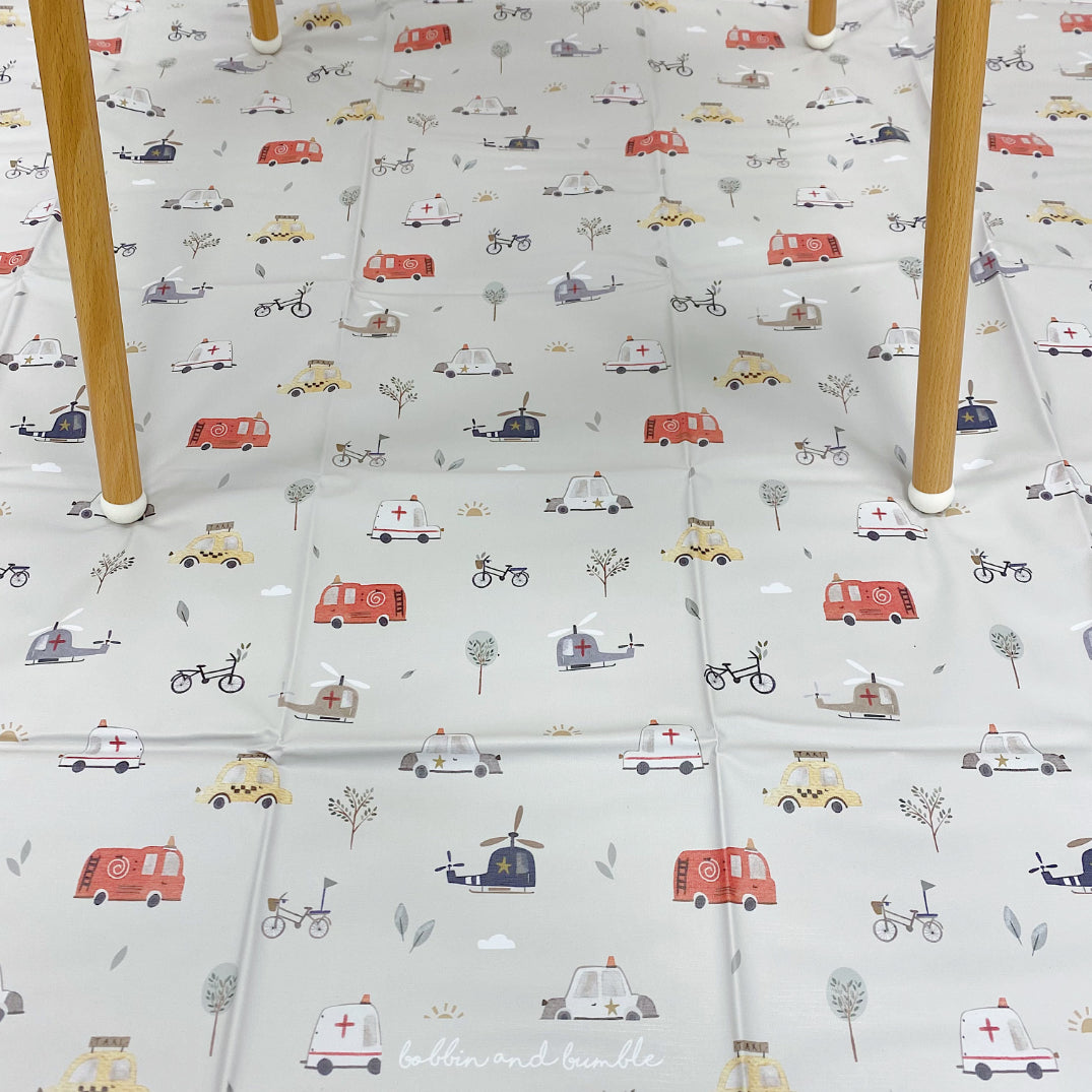 Splash mat -  Traffic Print | Bobbin and Bumble.