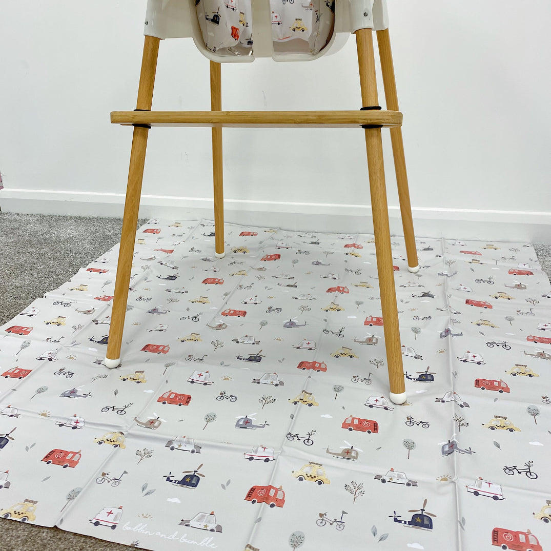 Splash mat -  Traffic Print | Bobbin and Bumble.