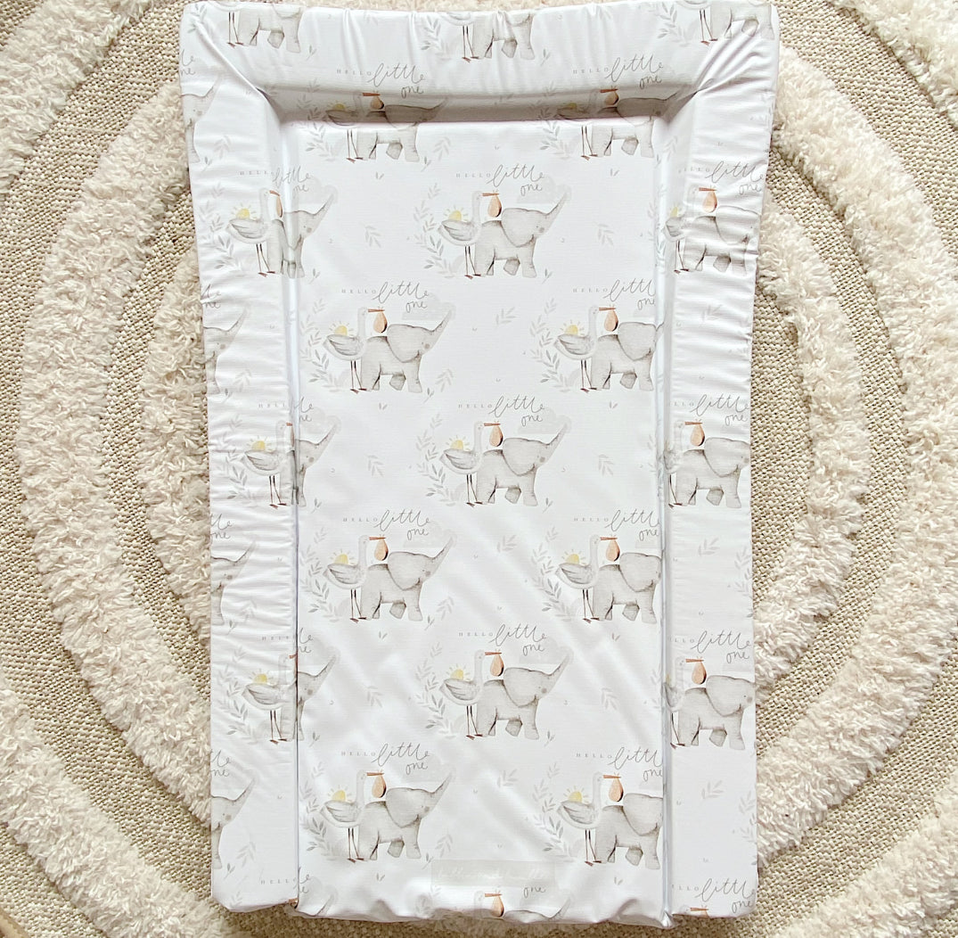 Deluxe Baby Changing Mat - Hello Baby Unisex Print | Bobbin and Bumble.