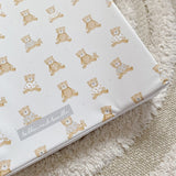 Anti-Roll Wedge Baby Changing Mat - Teddy Bears print | Bobbin and Bumble.