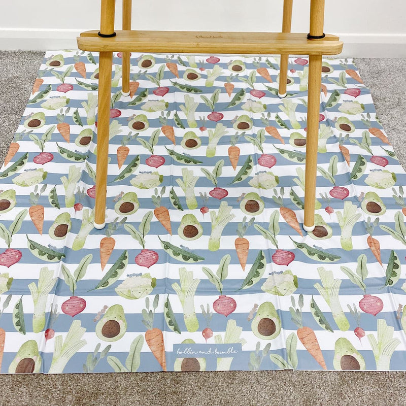 Splash mat - Vegetable Garden Print | Bobbin and Bumble.