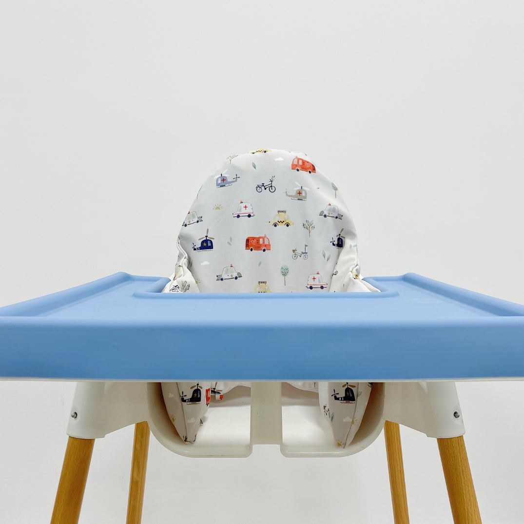 IKEA Highchair Cushion Cover - Traffic Print | Bobbin and Bumble.