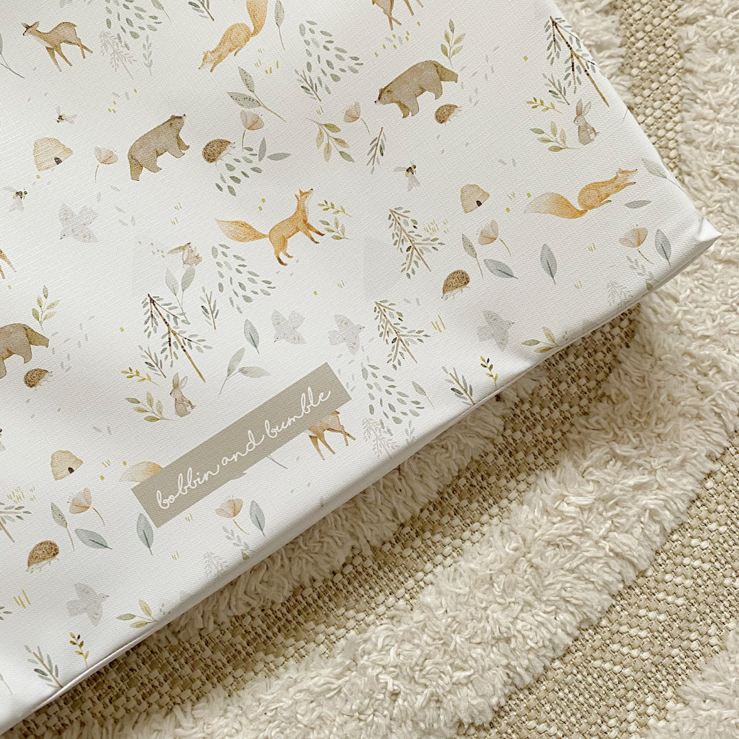 Anti-Roll Wedge Baby Changing Mat - Inca Print | Bobbin and Bumble.