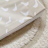 Anti-Roll Wedge Baby Changing Mat - Splash Goose print | Bobbin and Bumble.