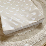 Anti-Roll Wedge Baby Changing Mat - Splash Goose print | Bobbin and Bumble.