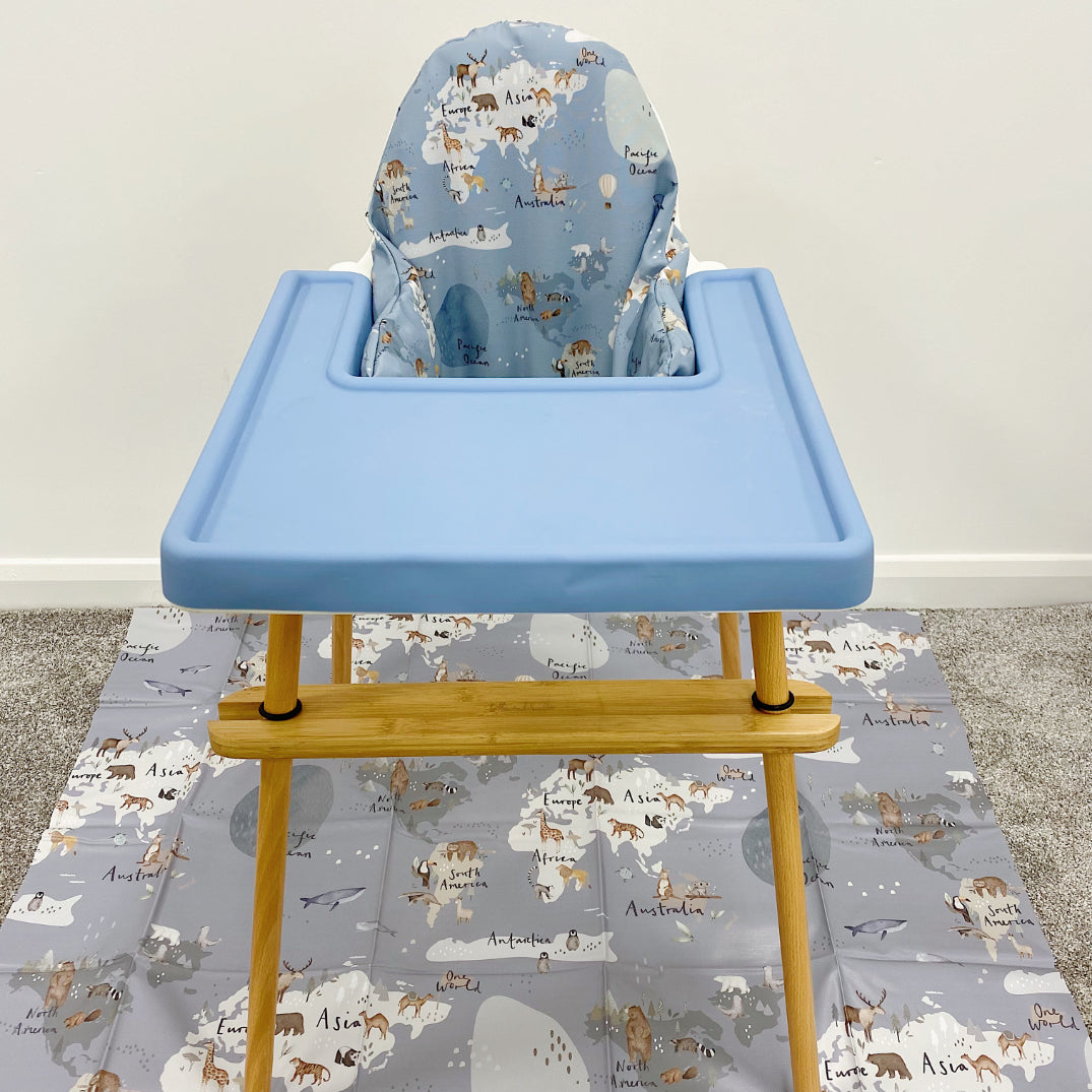 Splash Mat -  One World Print | Bobbin and Bumble.